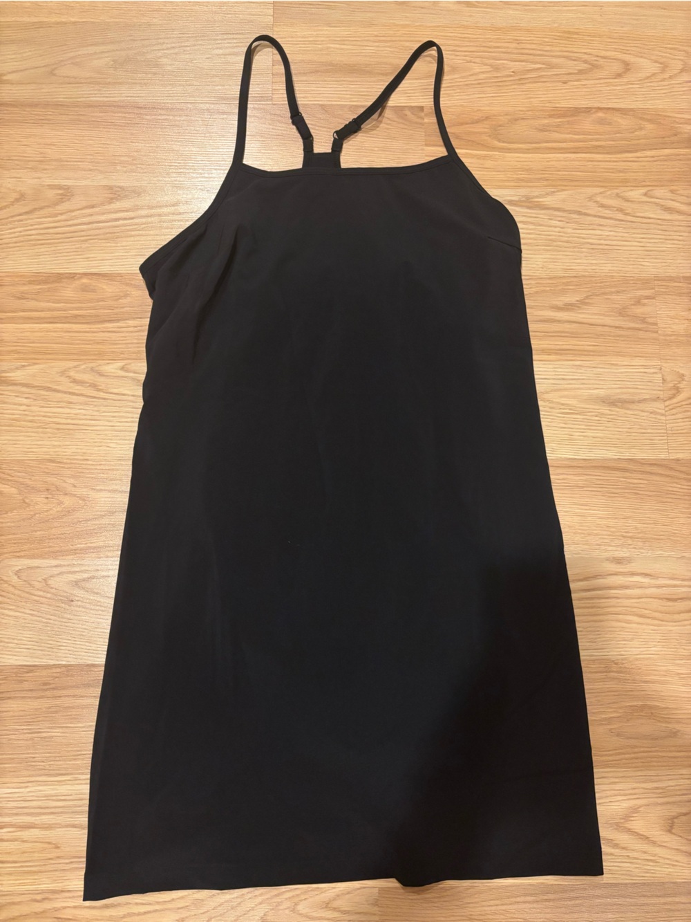 Target Basic Black Athletic Dress with Thin Straps